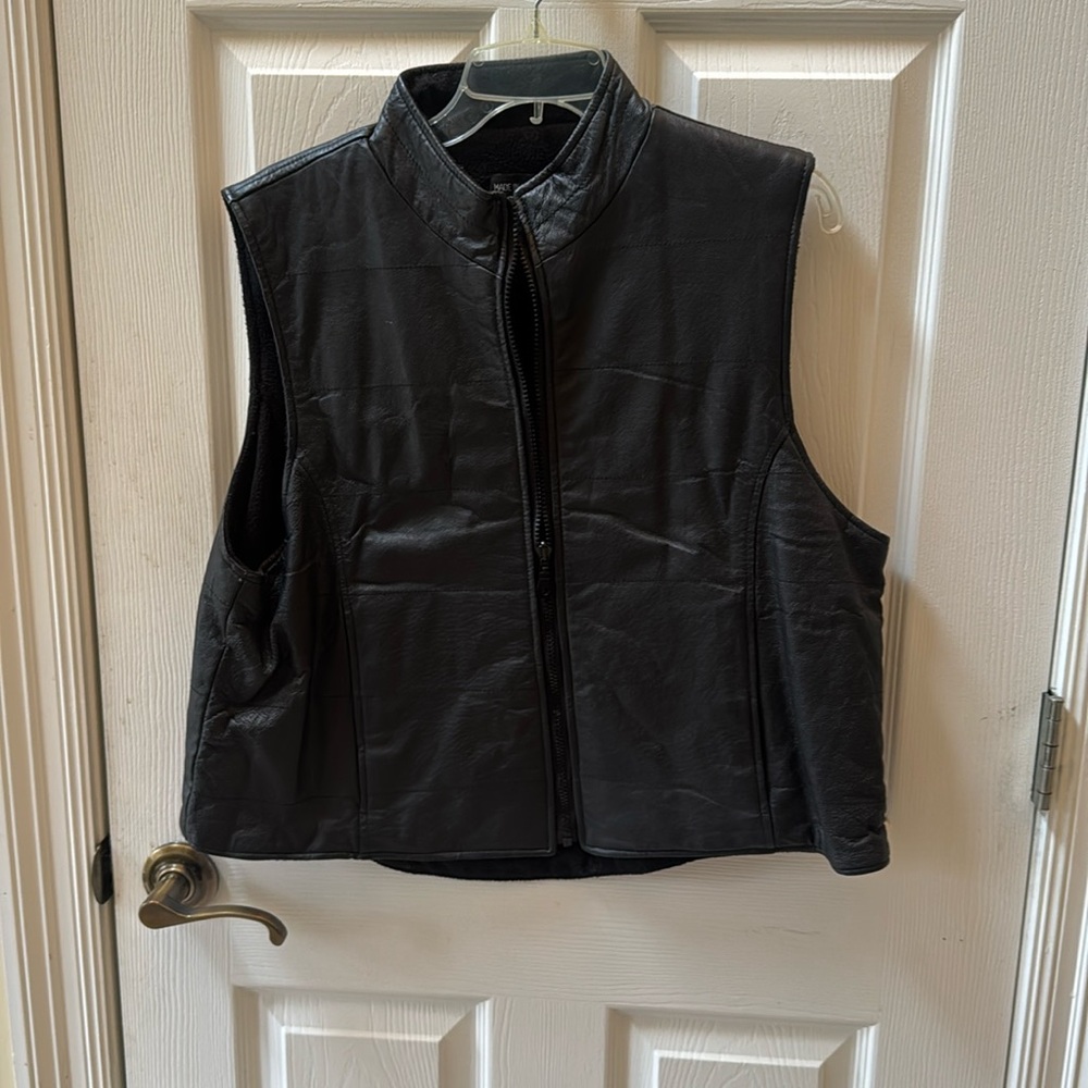 Leather vest